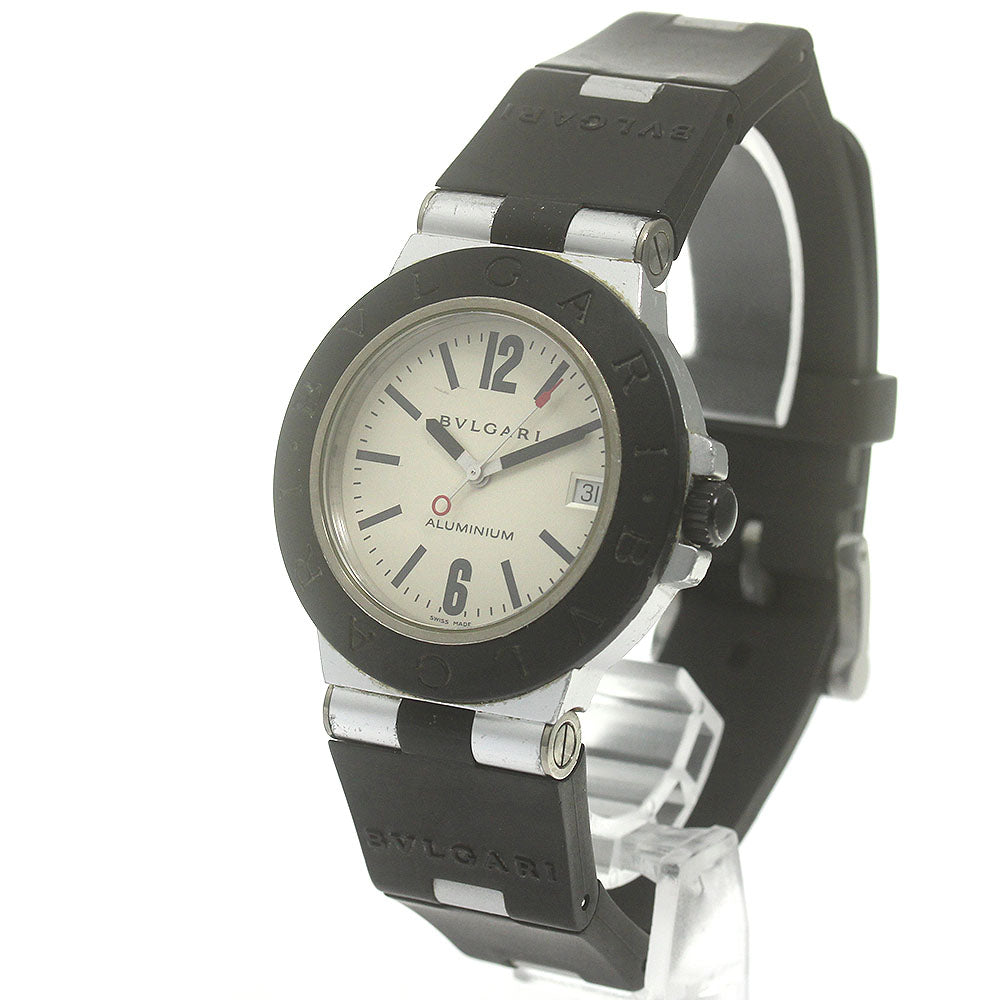BVLGARI aluminum AL38TA Date Silver Dial Automatic Men's Watch_867818