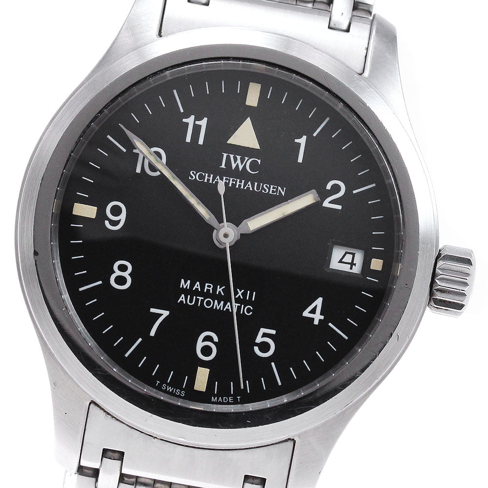 IWC SCHAFFHAUSEN Pilot Watch Mark XII IW324102 black Dial Automatic Men's_867853