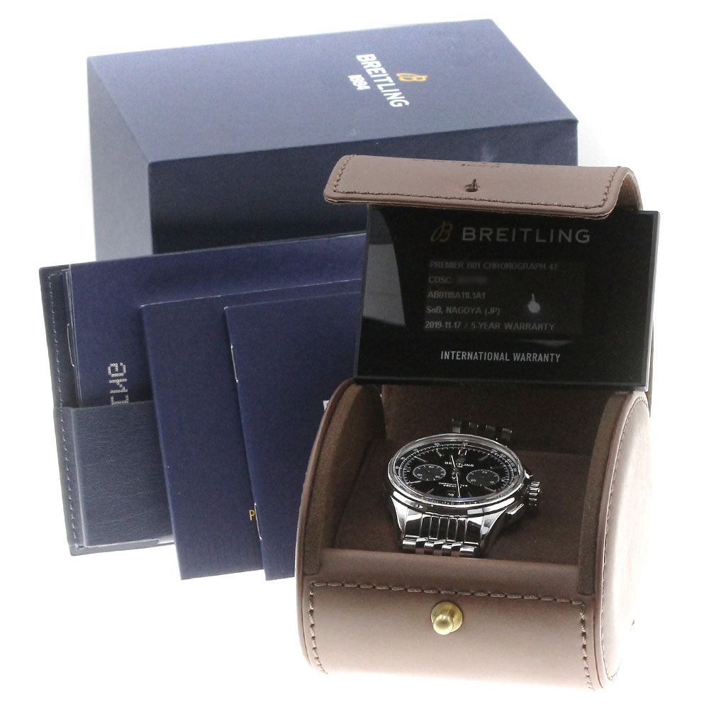 BREITLING Premier B01 AB0118 Chronograph green Dial Automatic Men's Watch_867854