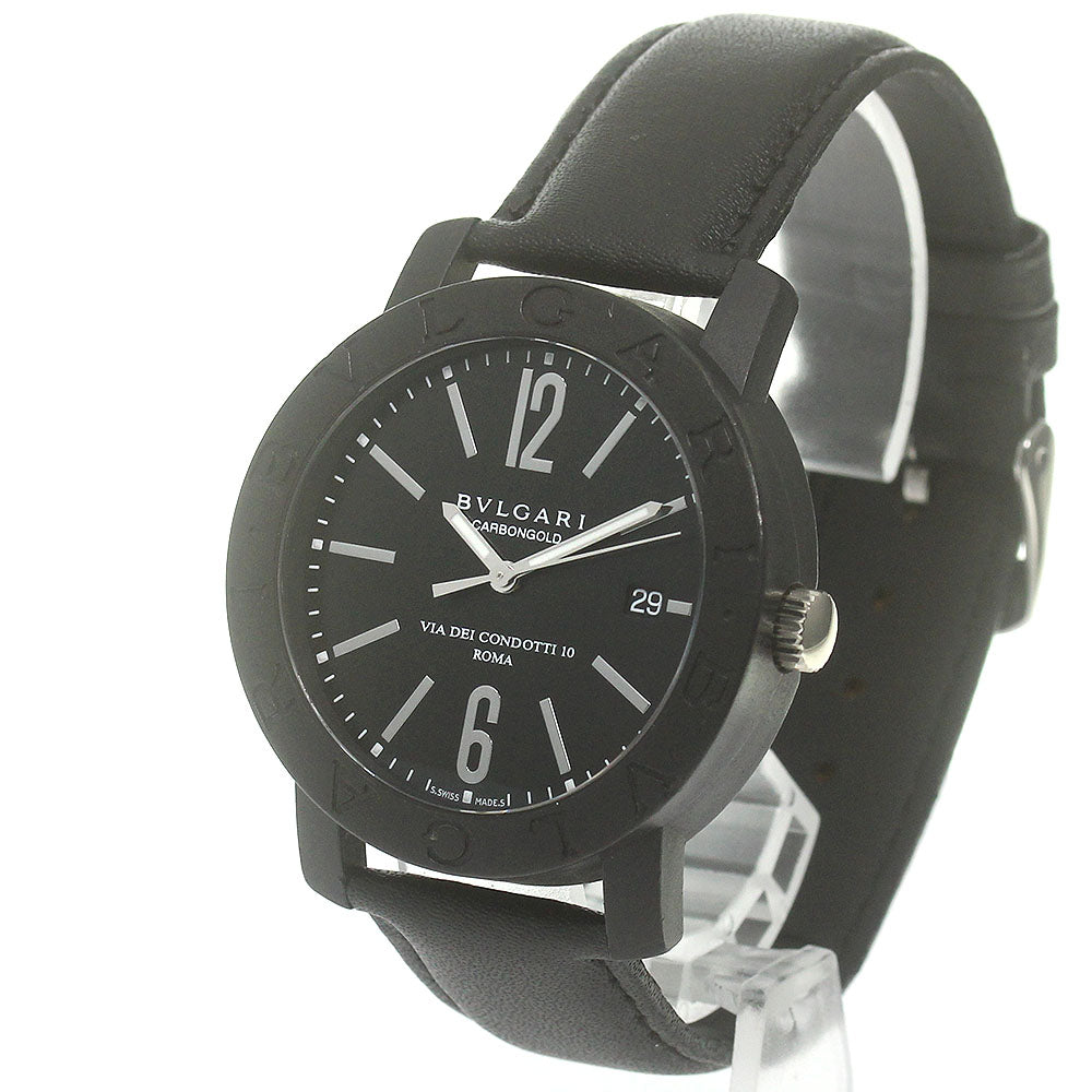 BVLGARI BVLGARI Carbon BB40CL Date Black Dial Automatic Men's Watch_867871