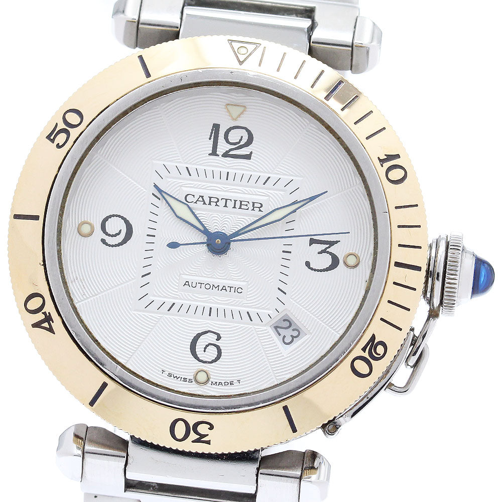 CARTIER Pasha 38mm W31035T6 Silver Dial Automatic Men's Watch_867875