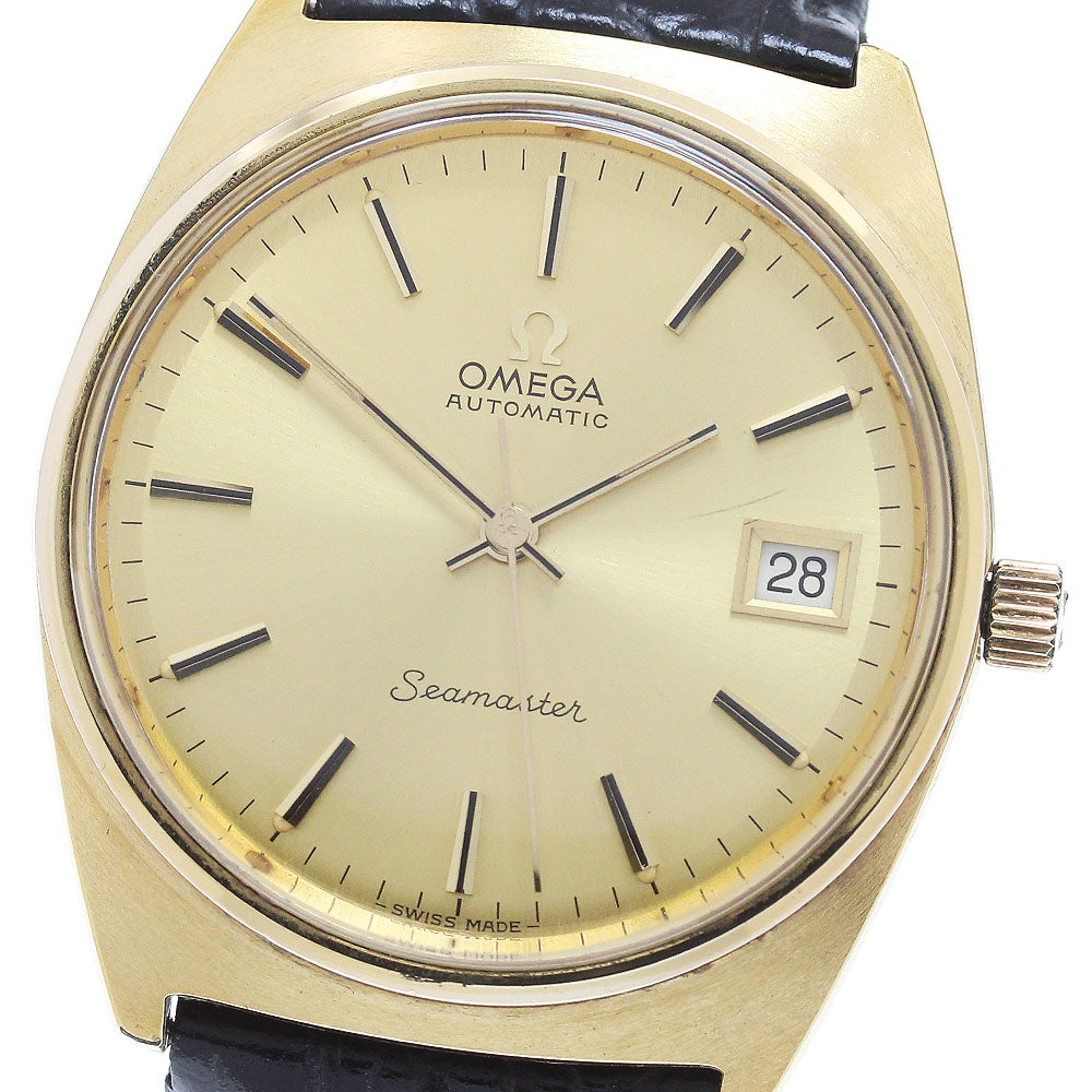 OMEGA Seamaster 166.0204 Date Cal.1012 Vintage gold Dial Automatic Men's Watch_867931