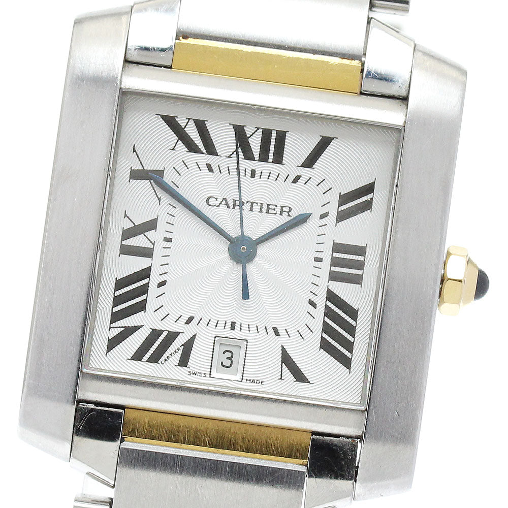 CARTIER Tank francaise LM W51005Q4 YG2 tone Automatic Men's Watch_868027
