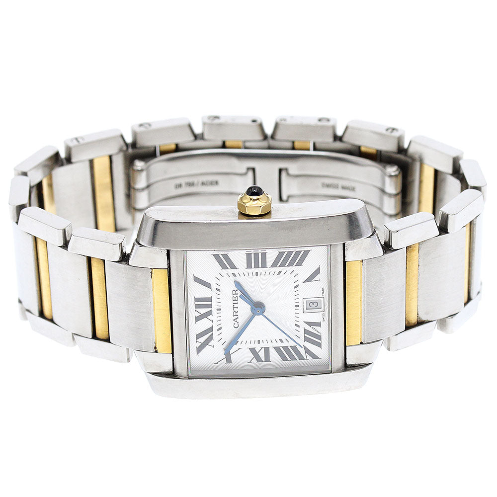 CARTIER Tank francaise LM W51005Q4 YG2 tone Automatic Men's Watch_868027