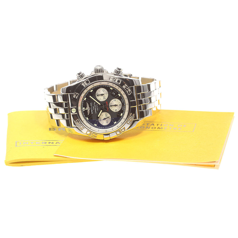BREITLING Chronomat44 AB0110 Date black Dial Automatic Men's Watch_868049