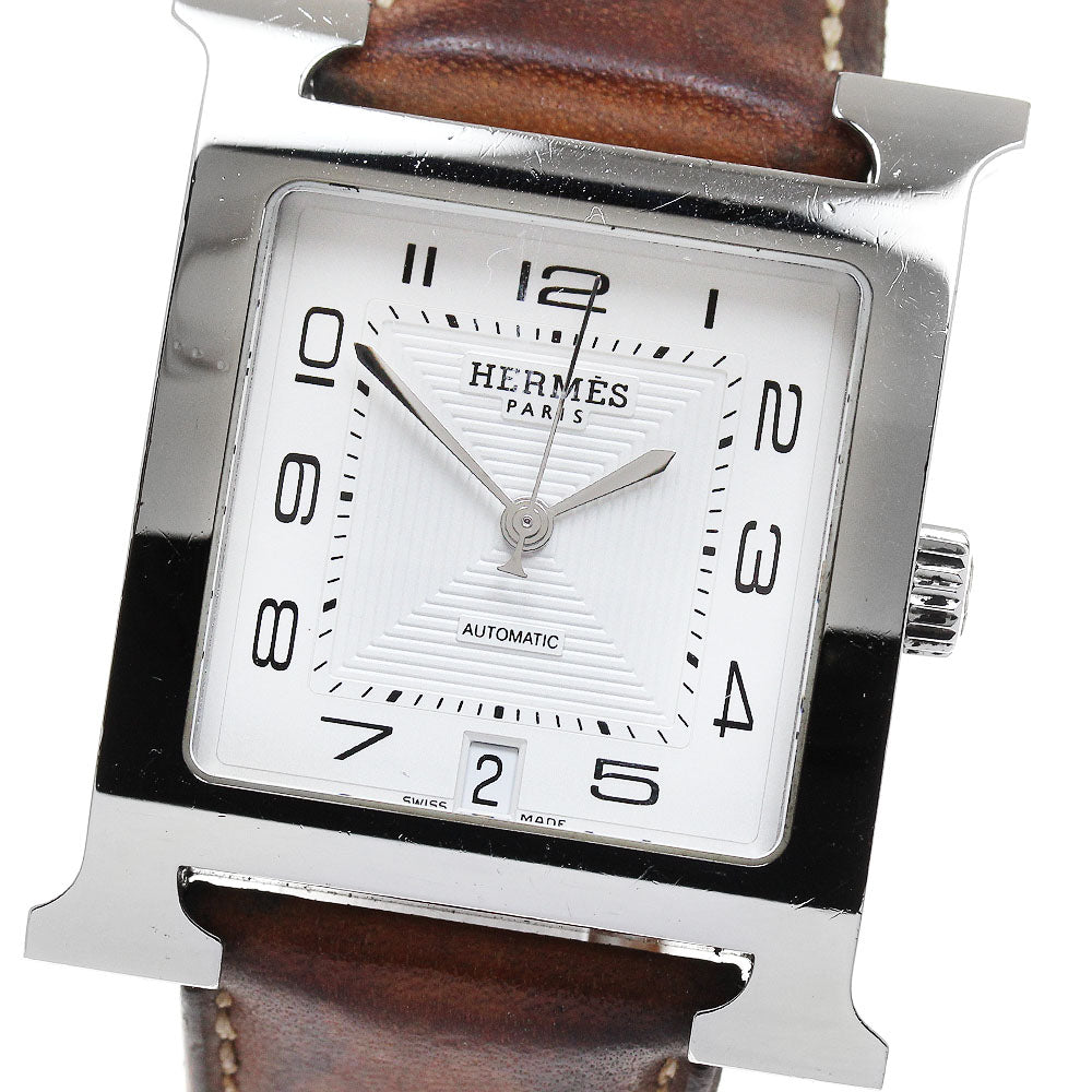 HERMES H watch HH2.810 Date Silver Dial Automatic Men's Watch_868054