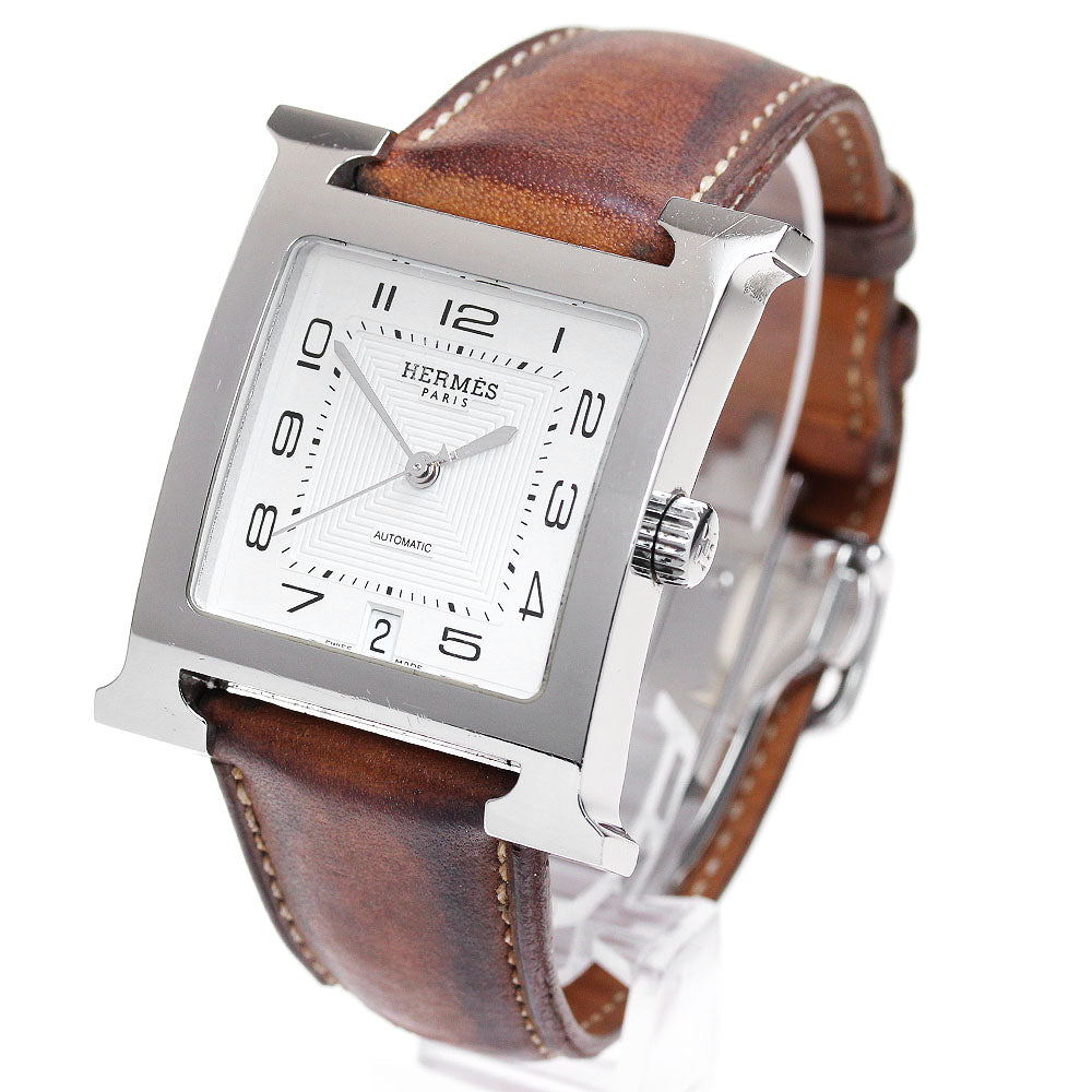 HERMES H watch HH2.810 Date Silver Dial Automatic Men's Watch_868054