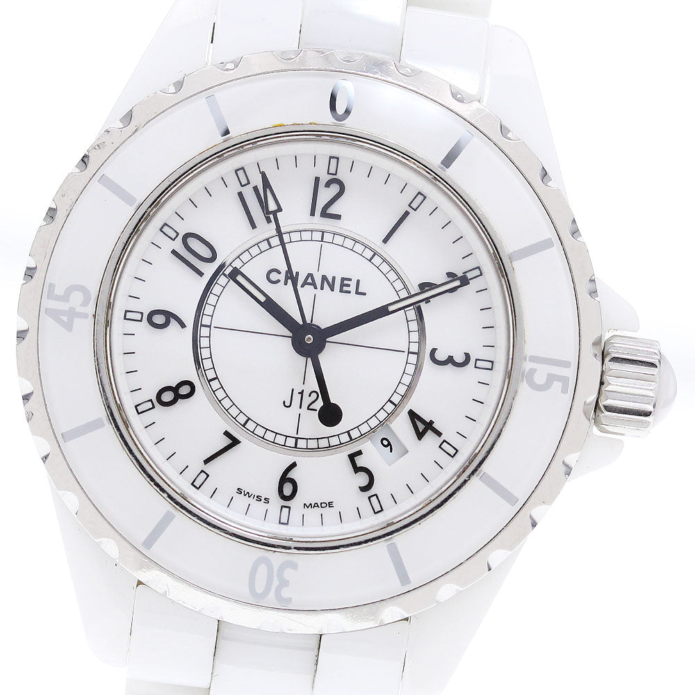 CHANEL J12 33mm H0968 White ceramic date white Dial Quartz Ladies Watch_868062