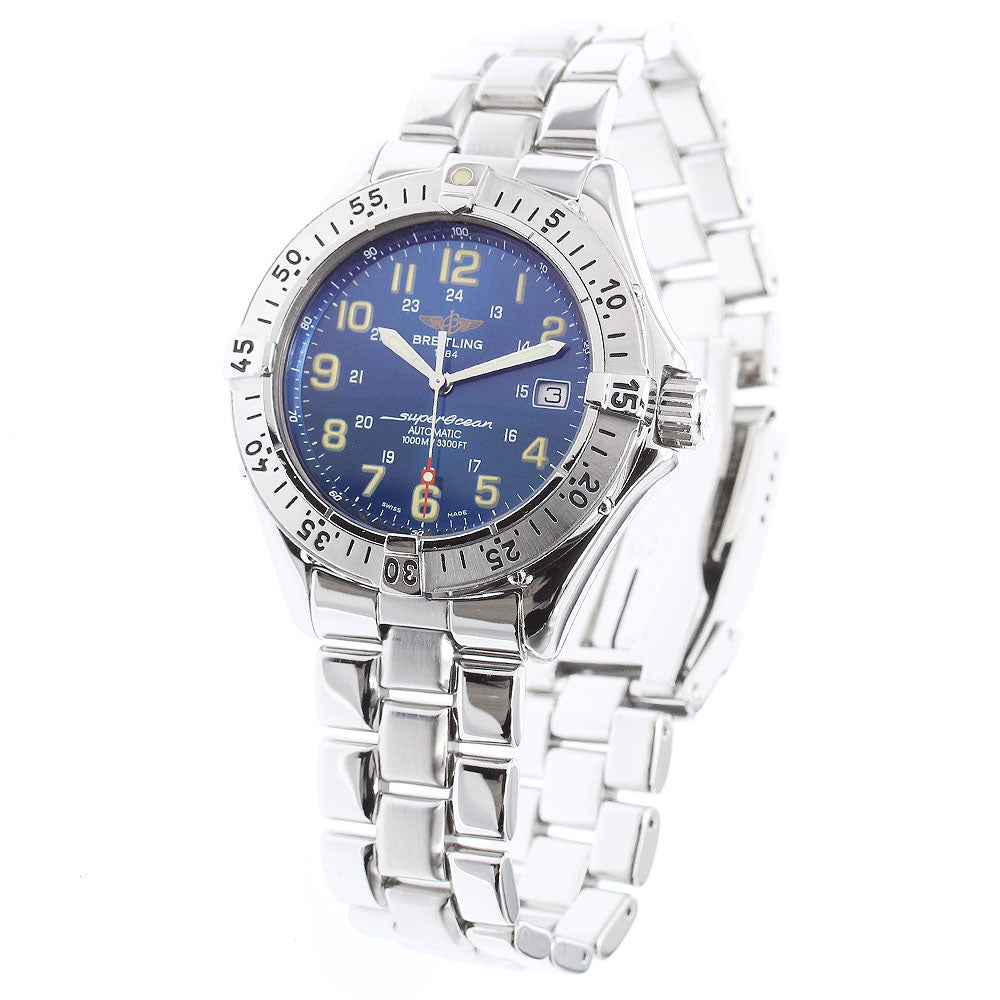 BREITLING Super Ocean A17040 Date blue Dial Automatic Men's Watch_868078