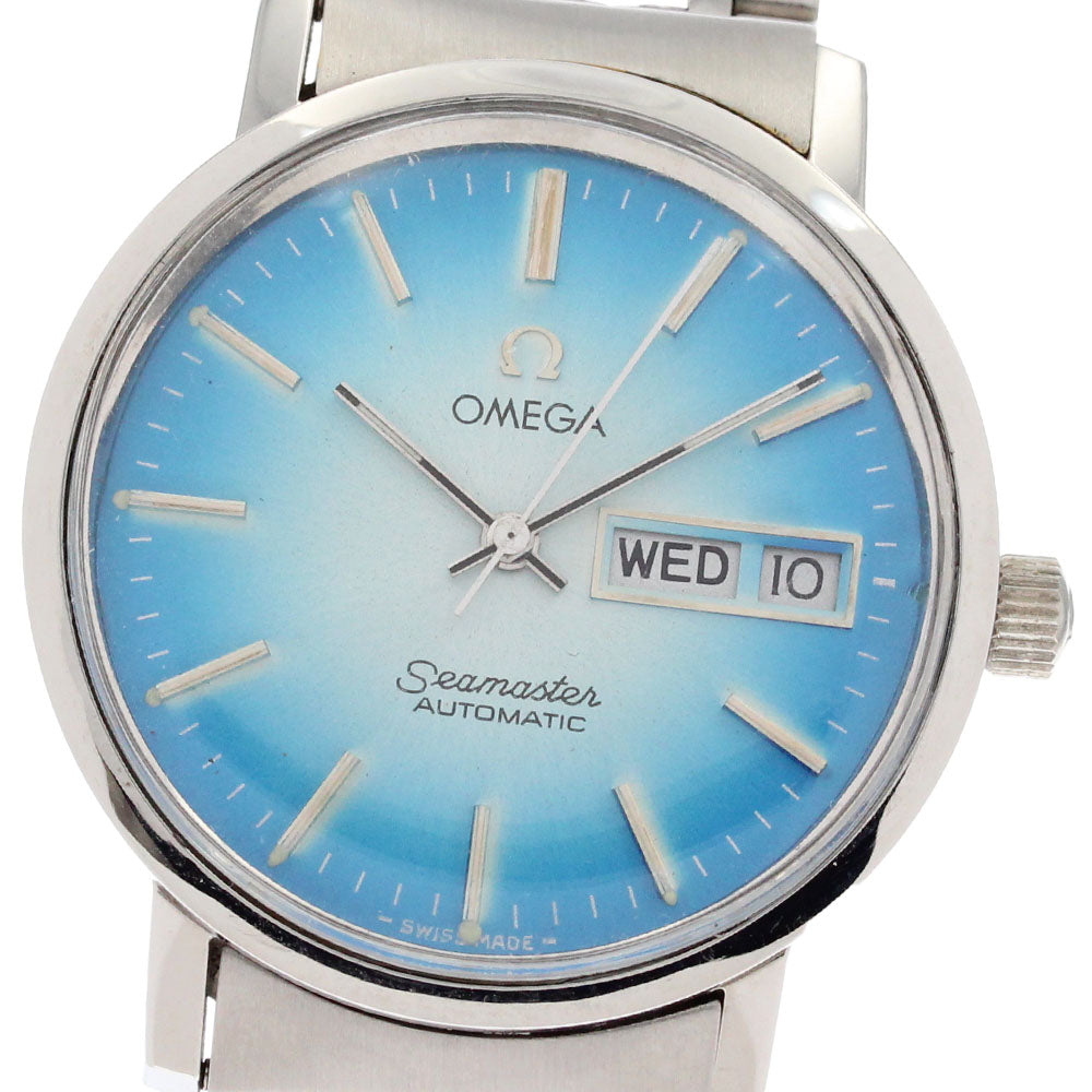 OMEGA Seamaster 166.0209 Day Date Cal.1022 blue Dial Automatic Men's Watch_868080