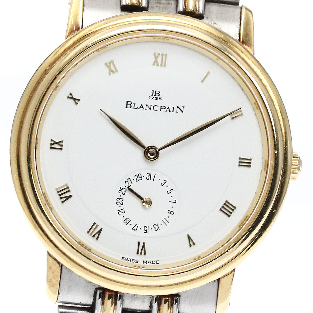 Blancpain Villeret 4795 K18YG date white Dial Automatic Men's Watch_868081