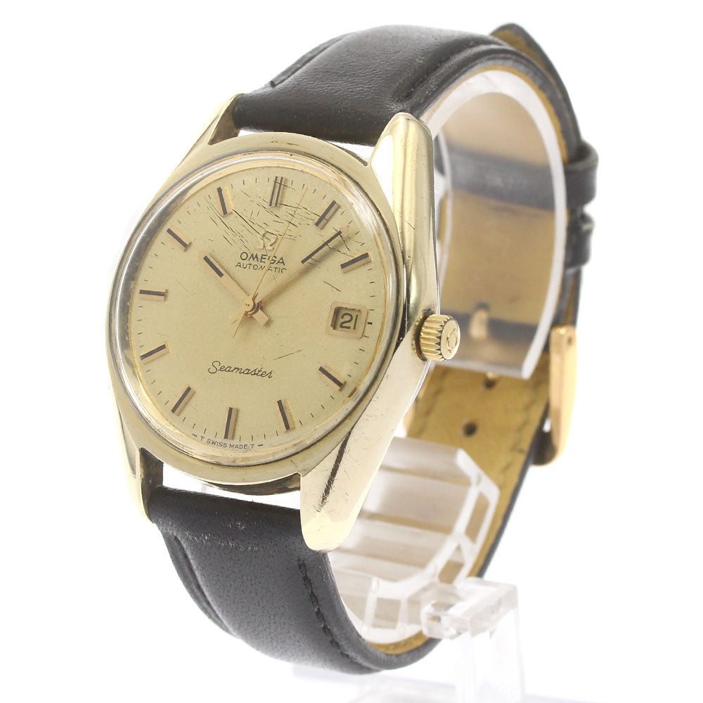 OMEGA Seamaster 166.067 Date Cal.565 gold Dial Automatic Men's Watch_868088