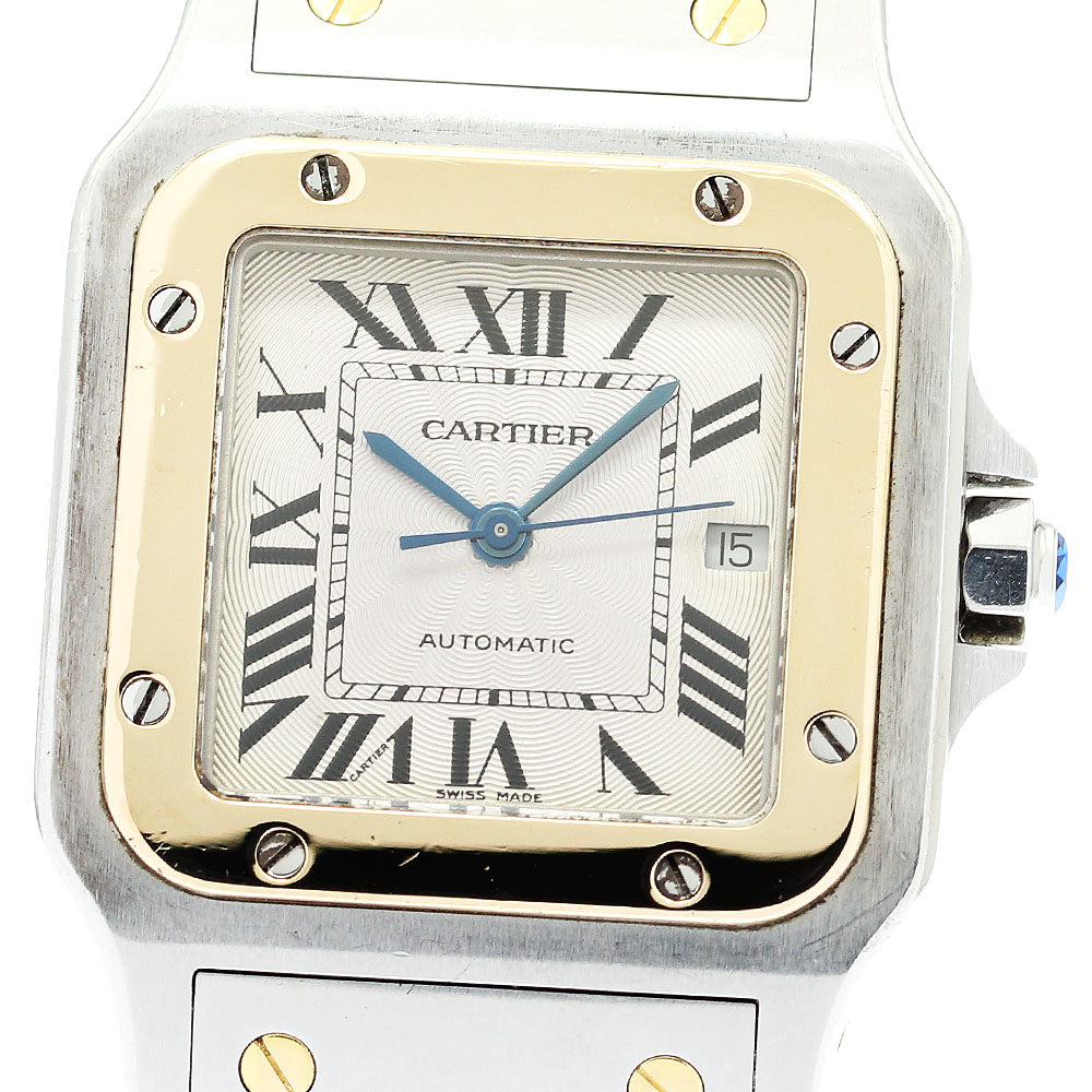 CARTIER Santos GalbeeLM W20058C4 YG2 tone Silver Dial Automatic Men's _868089