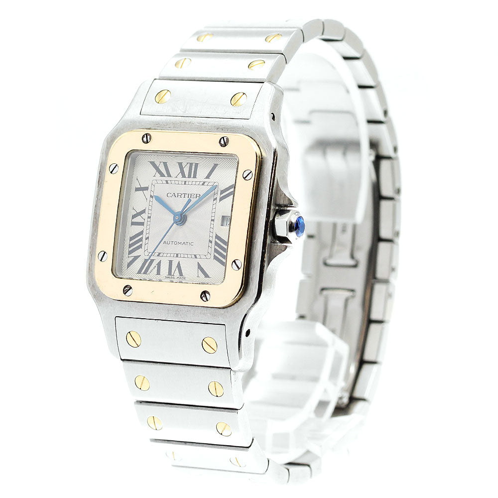 CARTIER Santos GalbeeLM W20058C4 YG2 tone Silver Dial Automatic Men's _868089