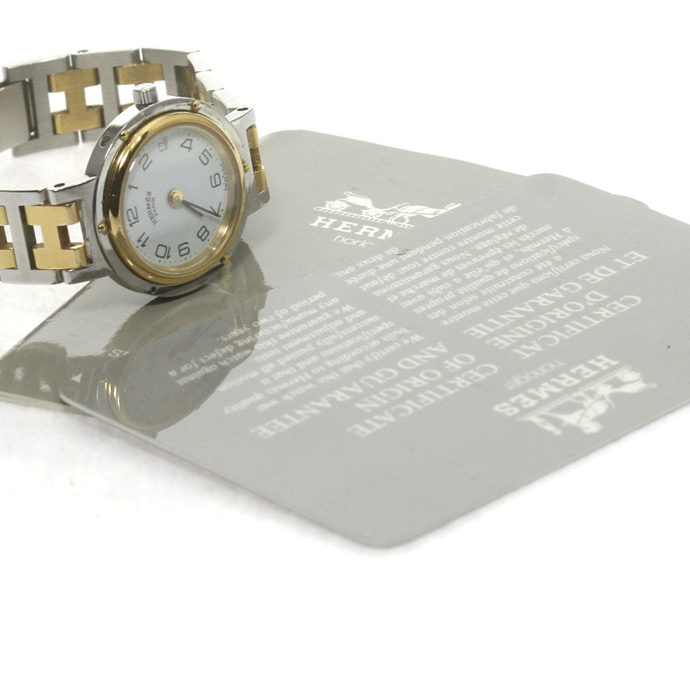 HERMES Clipper Date white Dial Quartz Ladies Watch_868103