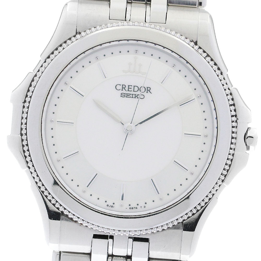 SEIKO CREDOR Pacificique GCBR035/8J81-6B70 WG bezel Quartz Men's Watch_868141