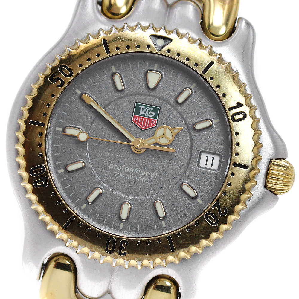 TAG HEUER S/el WG1120-K0 Date gray Dial Quartz Men's Watch_868165