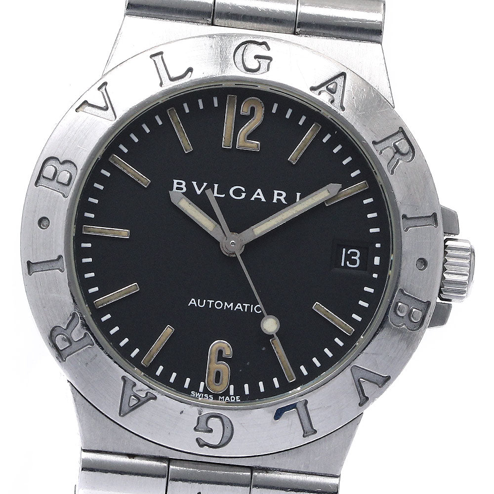 BVLGARI Diagono LCV35S Date black Dial Automatic Men's Watch_868186