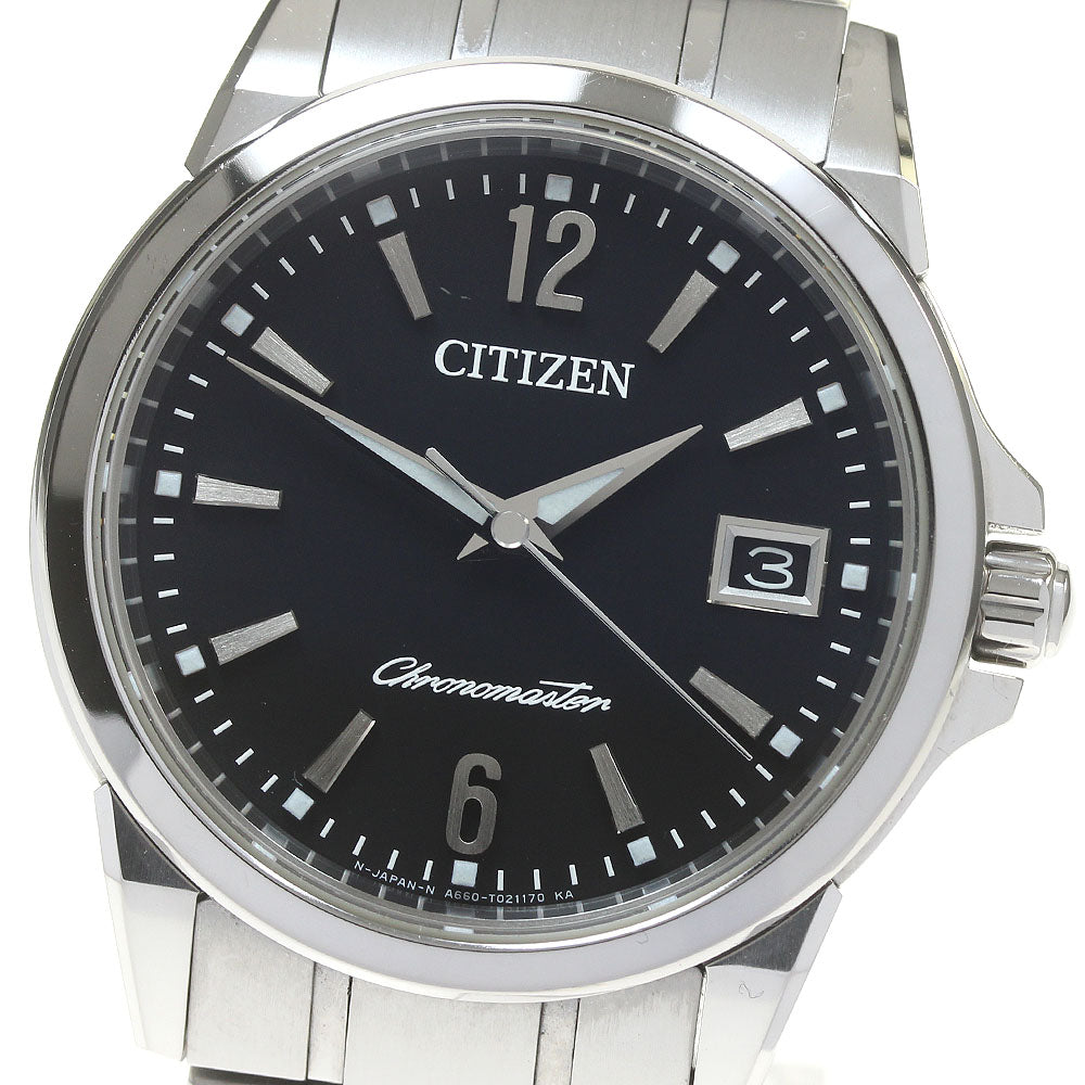 CITIZEN The Citizen chronomaster CTQ57-1025 Date Black Dial Quartz Men's _868198
