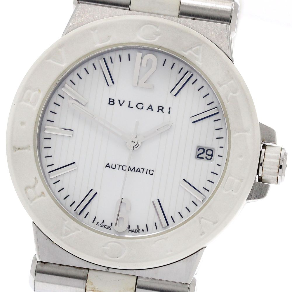BVLGARI Diagono DG35S Date white Dial Automatic Men's Watch_868231