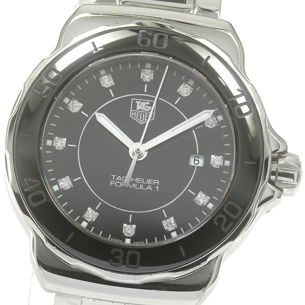 TAG HEUER Formula 1 WAH1314.BA0867 12P diamond Black Dial Quartz Ladies _868236
