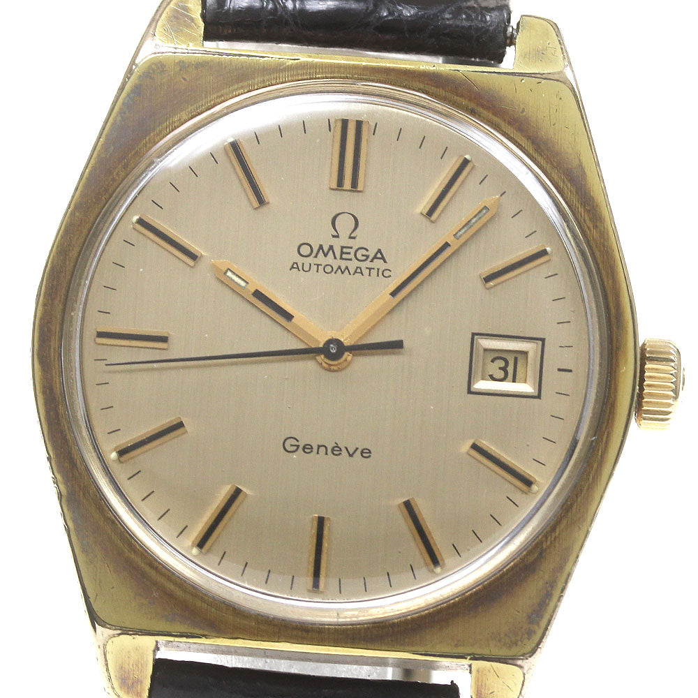 OMEGA Geneve 166.0118 Date Cal.1481 Gold Dial Automatic Men's Watch_868239