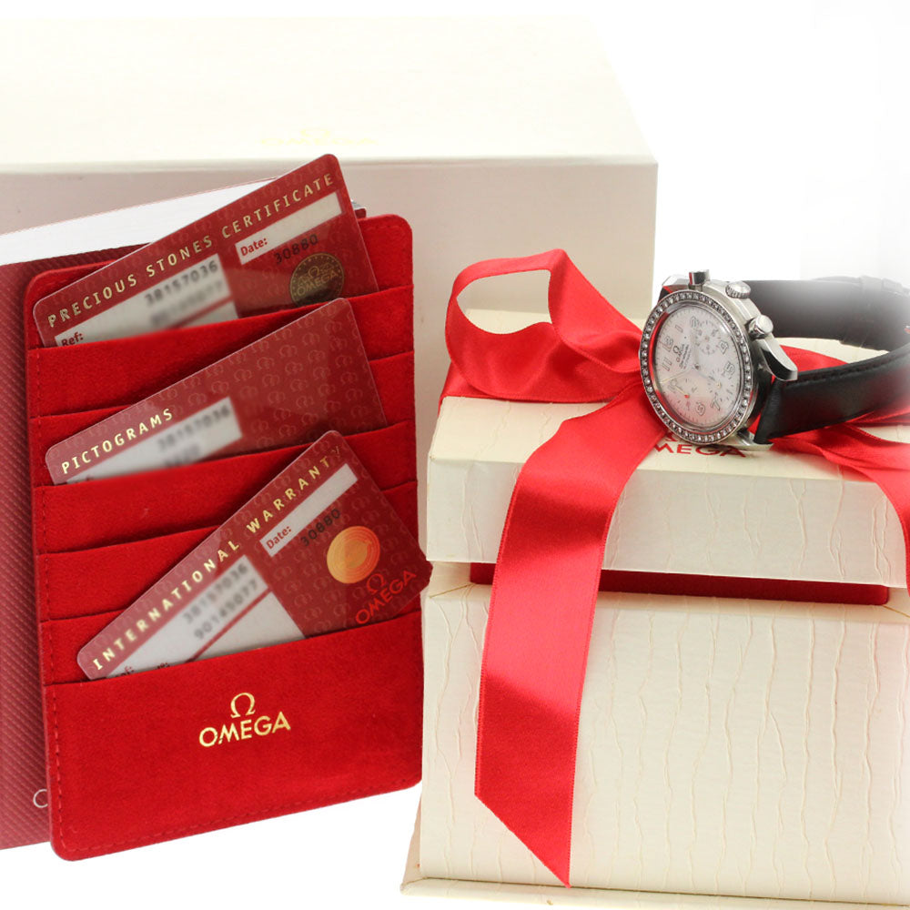 OMEGA Speedmaster 3815.70.36 Diamond Bezel Automatic Men's Watch_868251