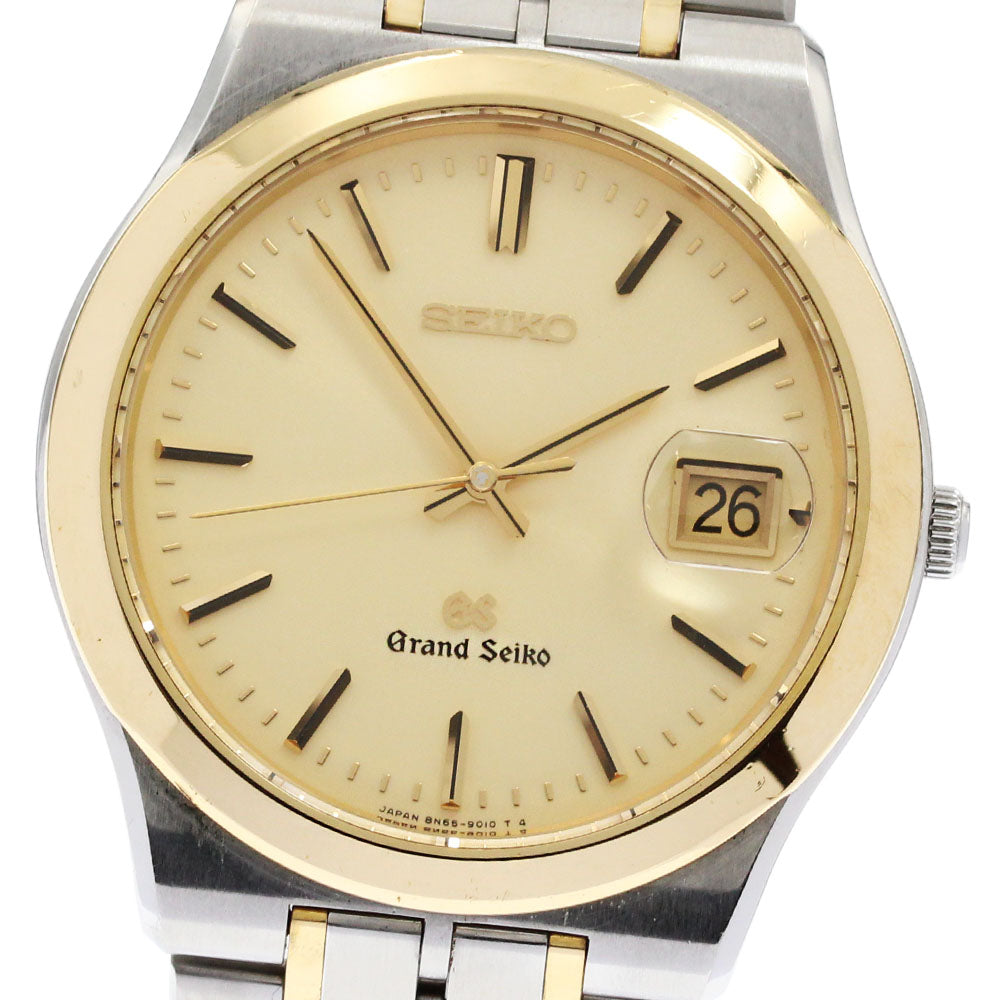 SEIKO Grand Seiko SBGG008/8N65-9010 Date gold Dial Quartz Men's Watch_868270
