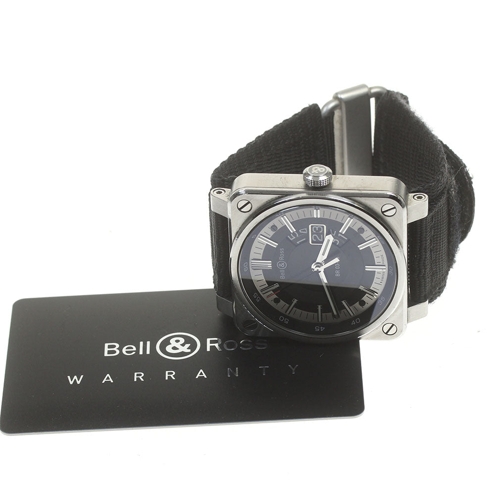 Bell＆Ross Grand Date BR0396-SI-ST/SCA black Dial Automatic Men's Watch_868272