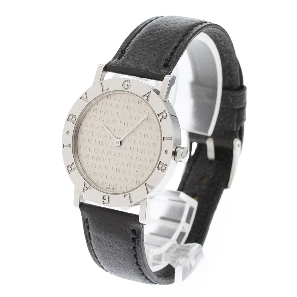 BVLGARI BVLGARIBVLGARI BB33SL Logo Mania Silver Dial Quartz Men's Watch_868283