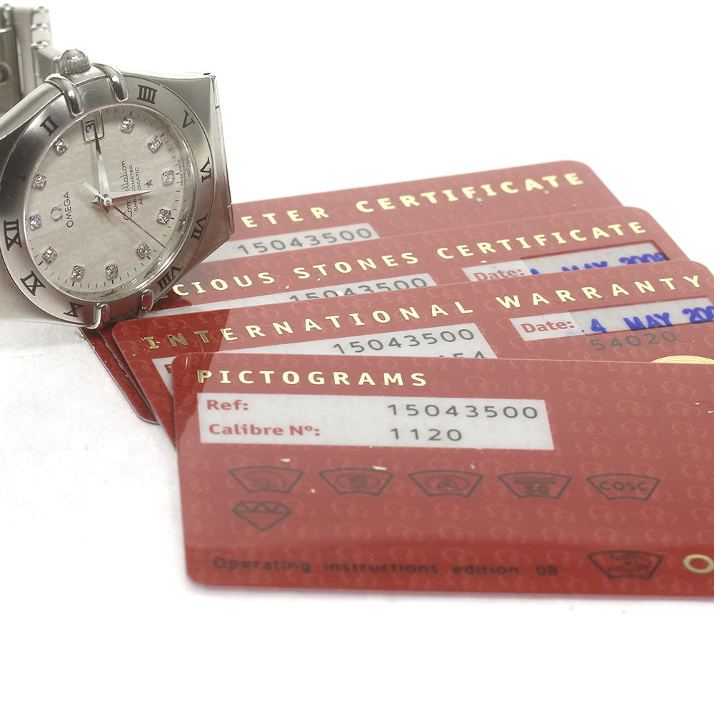 OMEGA Constellation 1504.35 11P diamond Silver Dial Automatic Men's Watch_868295