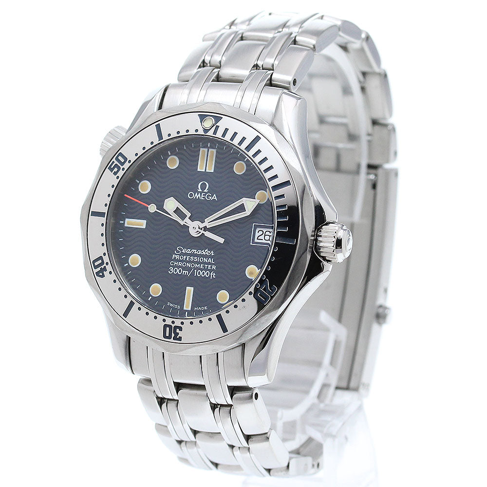 OMEGA Seamaster300 2552.80 Date Navy Dial Automatic Boy's Watch_868309