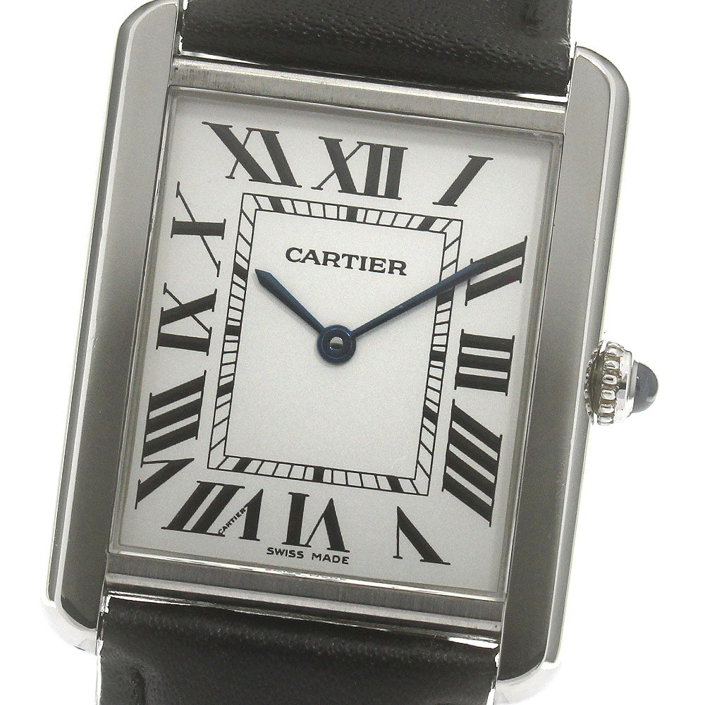 CARTIER Tank solo LM W1018355 Silver Dial Quartz Men's Watch_868343