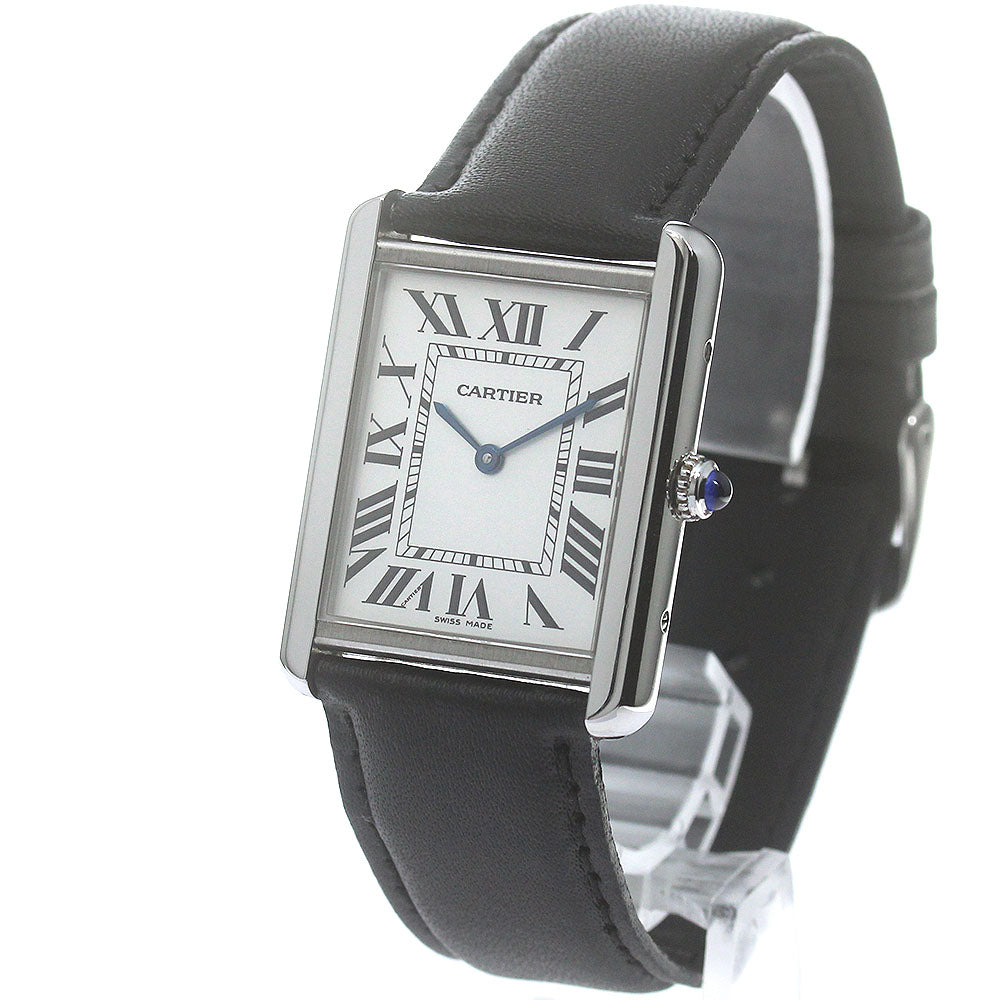 CARTIER Tank solo LM W1018355 Silver Dial Quartz Men's Watch_868343
