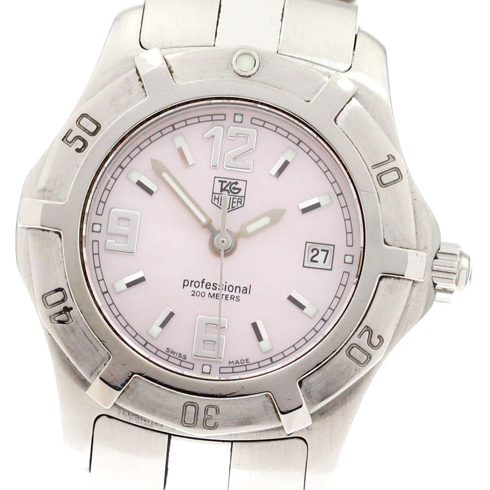 TAG HEUER Exclusive WN1319 Date Pink shell Dial Quartz Ladies Watch_868352
