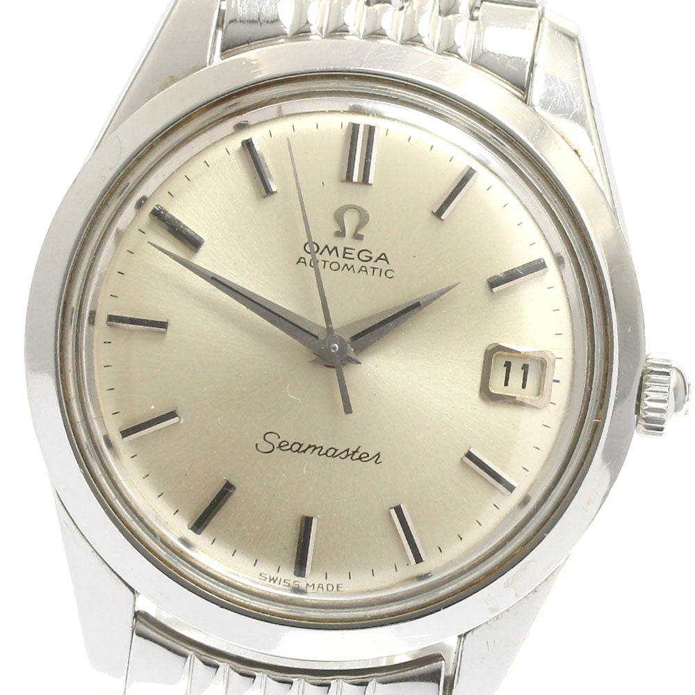 OMEGA Seamaster 166.010-67 Date Cal.565 Rice Bracelet Silver Dial Automatic Men's Watch_868355