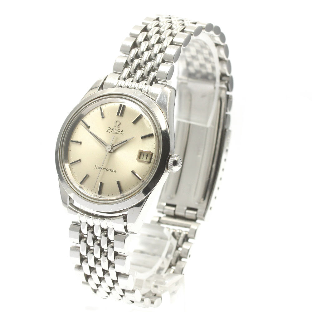 OMEGA Seamaster 166.010-67 Date Cal.565 Rice Bracelet Silver Dial Automatic Men's Watch_868355
