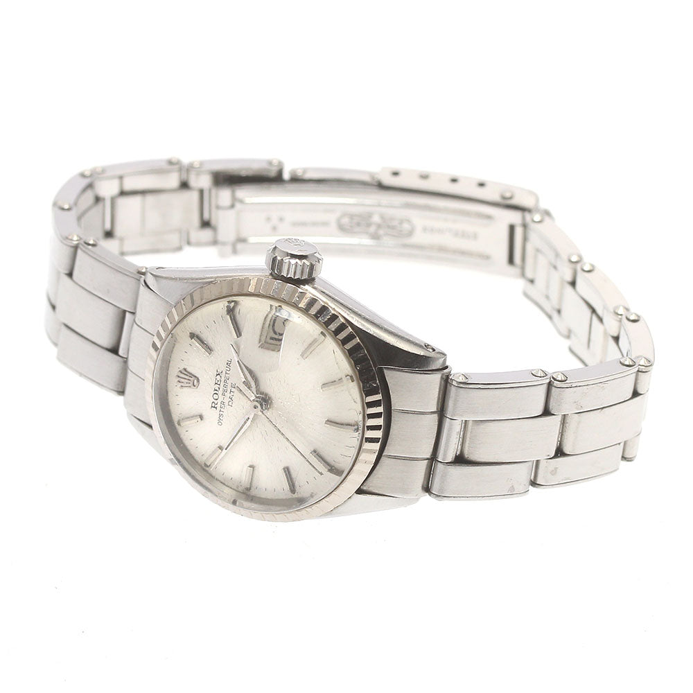 ROLEX Oyster Perpetual Date 6516 cal.1130 Silver Dial Automatic Ladies Watch_868372