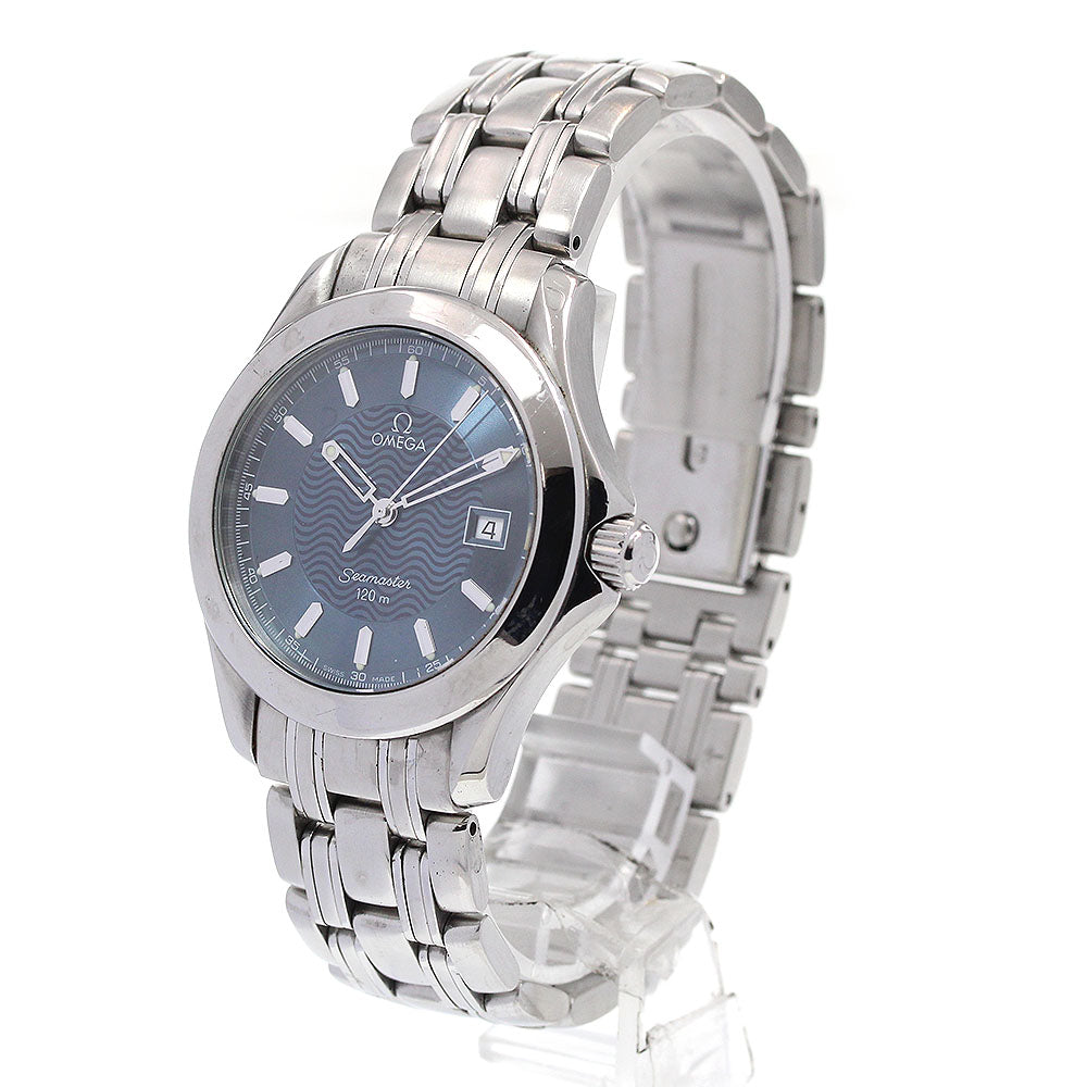 OMEGA Seamaster120 2511.81 Date Navy Dial Quartz Men's Watch_868379