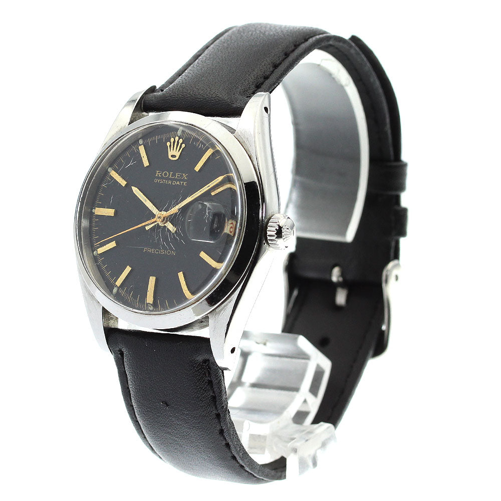ROLEX Precision Oyster Date 6694 Cal.1210 Red and black date red dial black Dial Hand Winding Men's Watch_868393