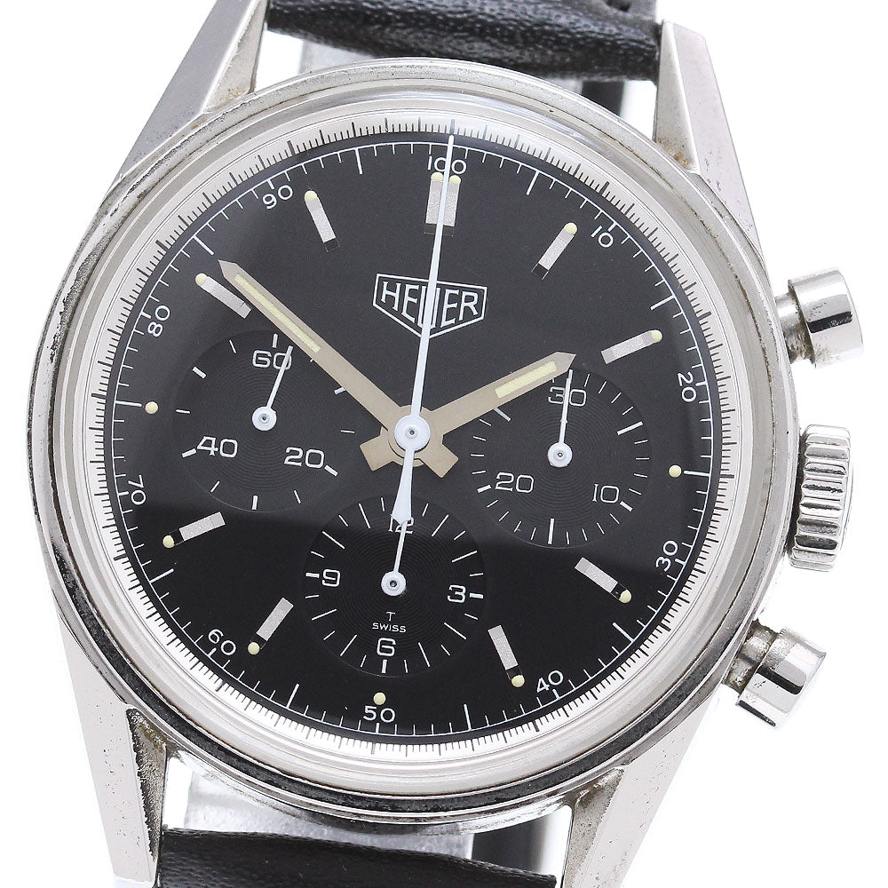Heuer Carrera Classic CS3111 Chronograph black Dial Hand Winding Men's Watch_868397