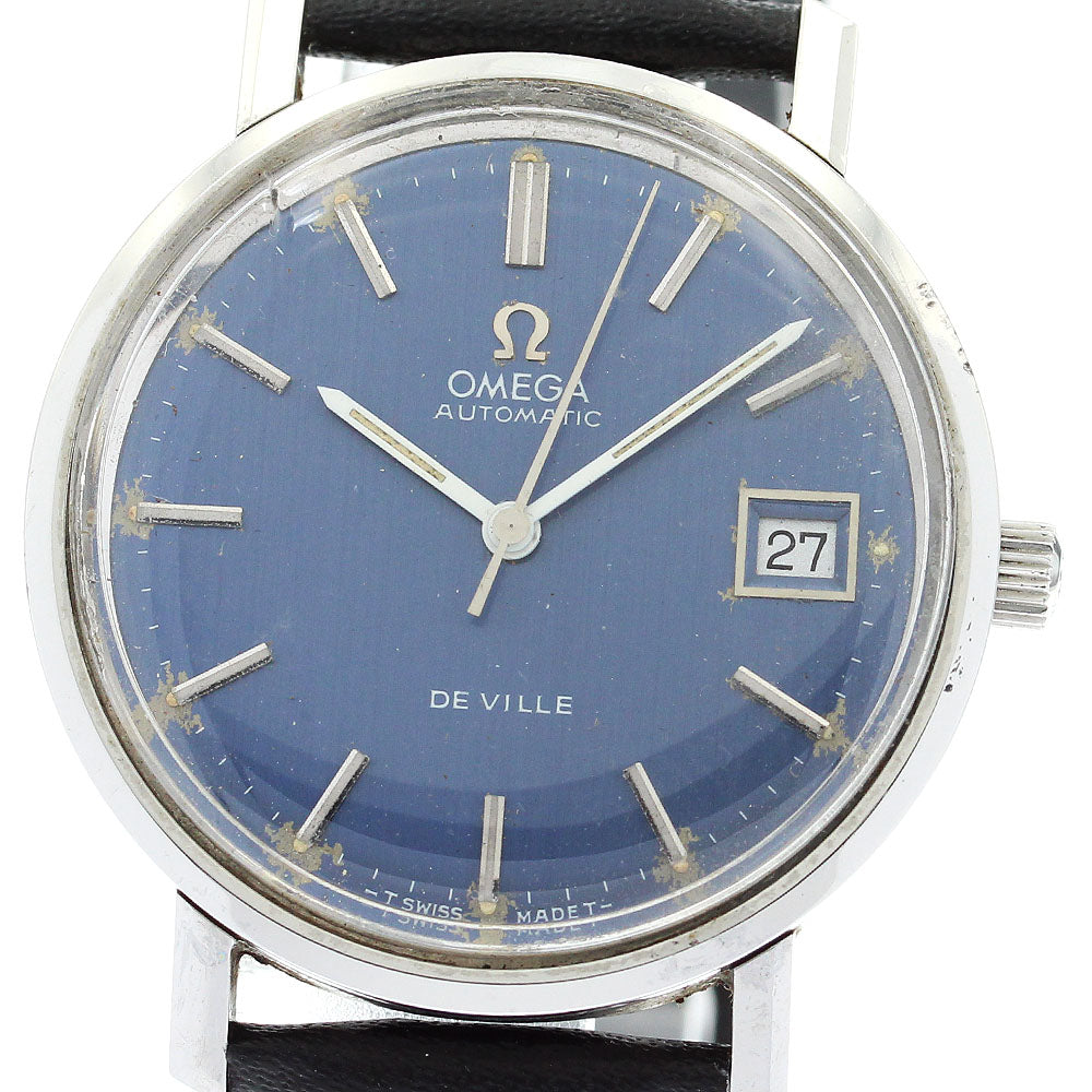 OMEGA De Ville 166.0161 Date Cal.1012 Navy Dial Automatic Men's Watch_868398