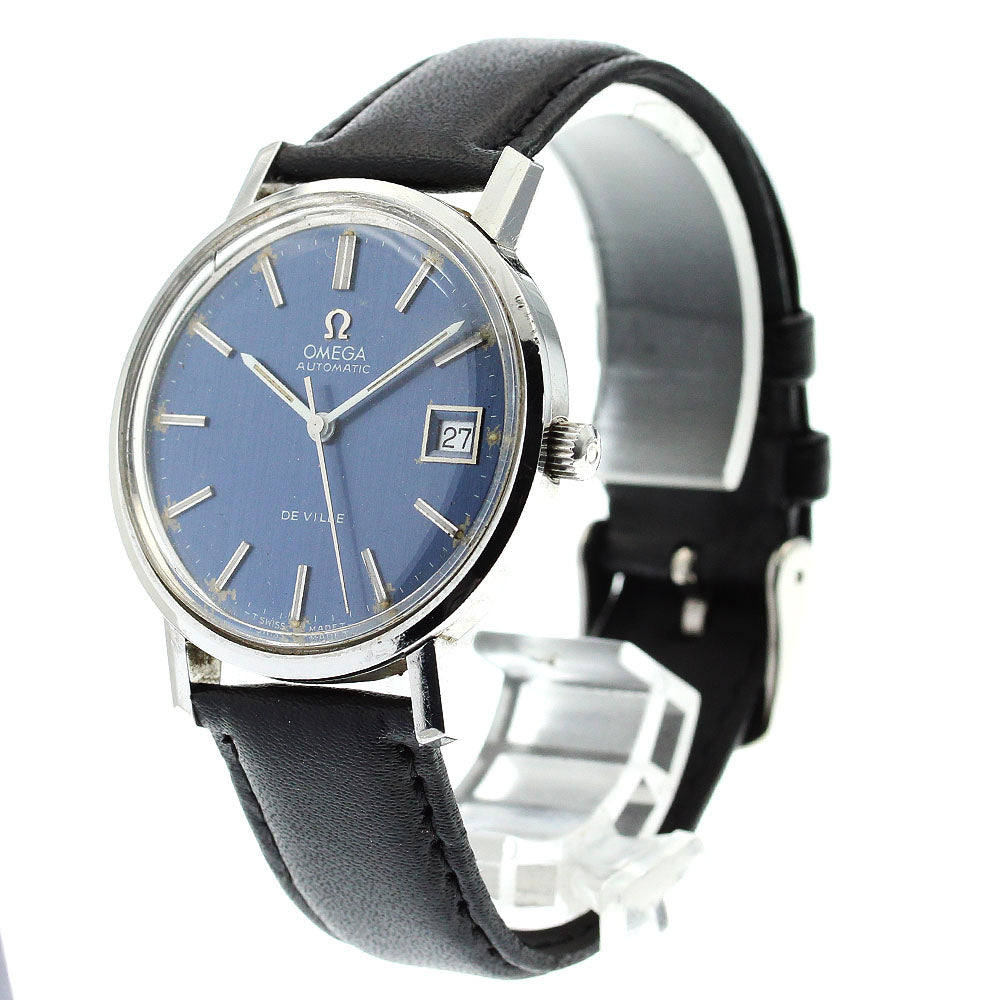 OMEGA De Ville 166.0161 Date Cal.1012 Navy Dial Automatic Men's Watch_868398