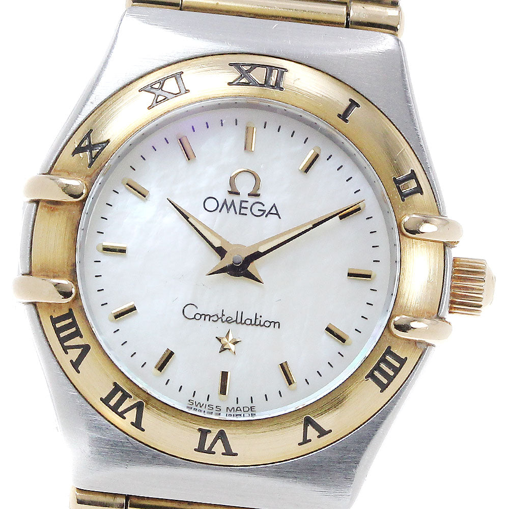 OMEGA Constellation Mini 1262.70 YG bezel full bar Quartz Ladies Watch_868407