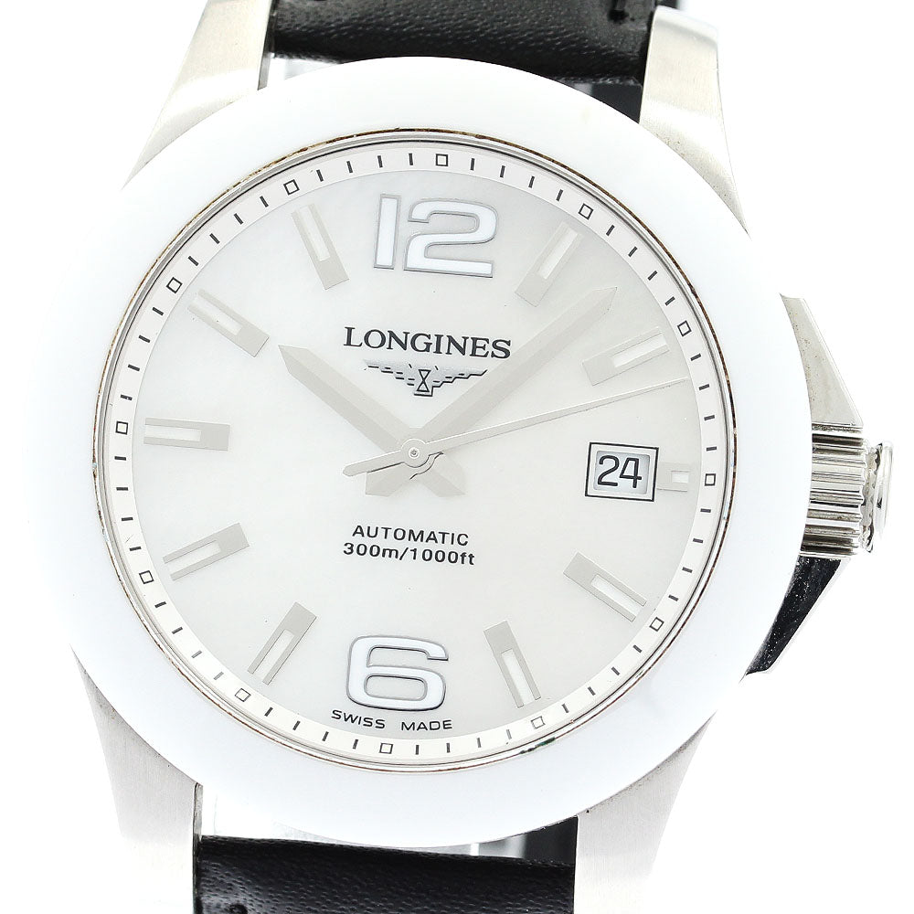 LONGINES Conquest Automatic 39mm L3.655.4 Date White shell Dial Men's _868462