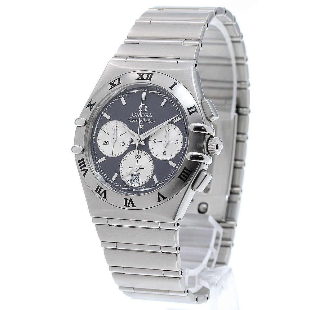 OMEGA Constellation 1542.40 Chronograph Date Navy Dial Quartz Men's Watch_868479