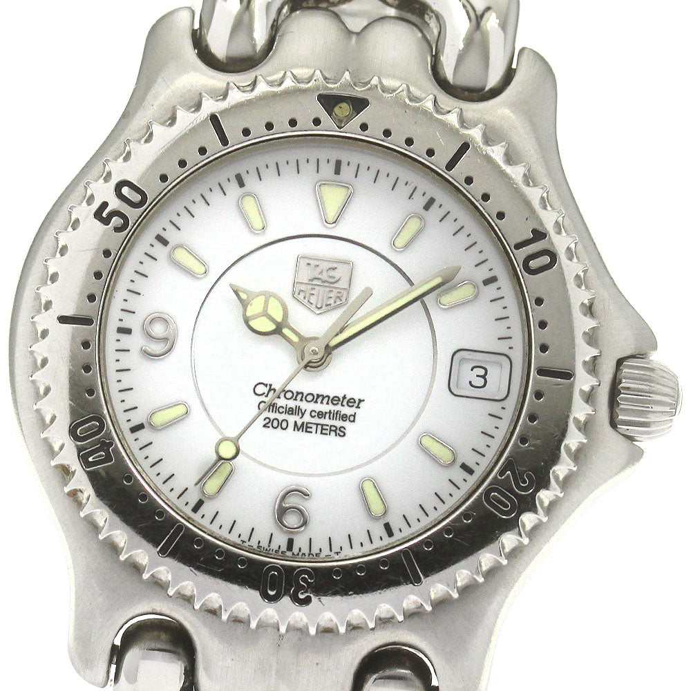 TAG HEUER S/el WG5113-P0 Date white Dial Automatic Men's Watch_868511