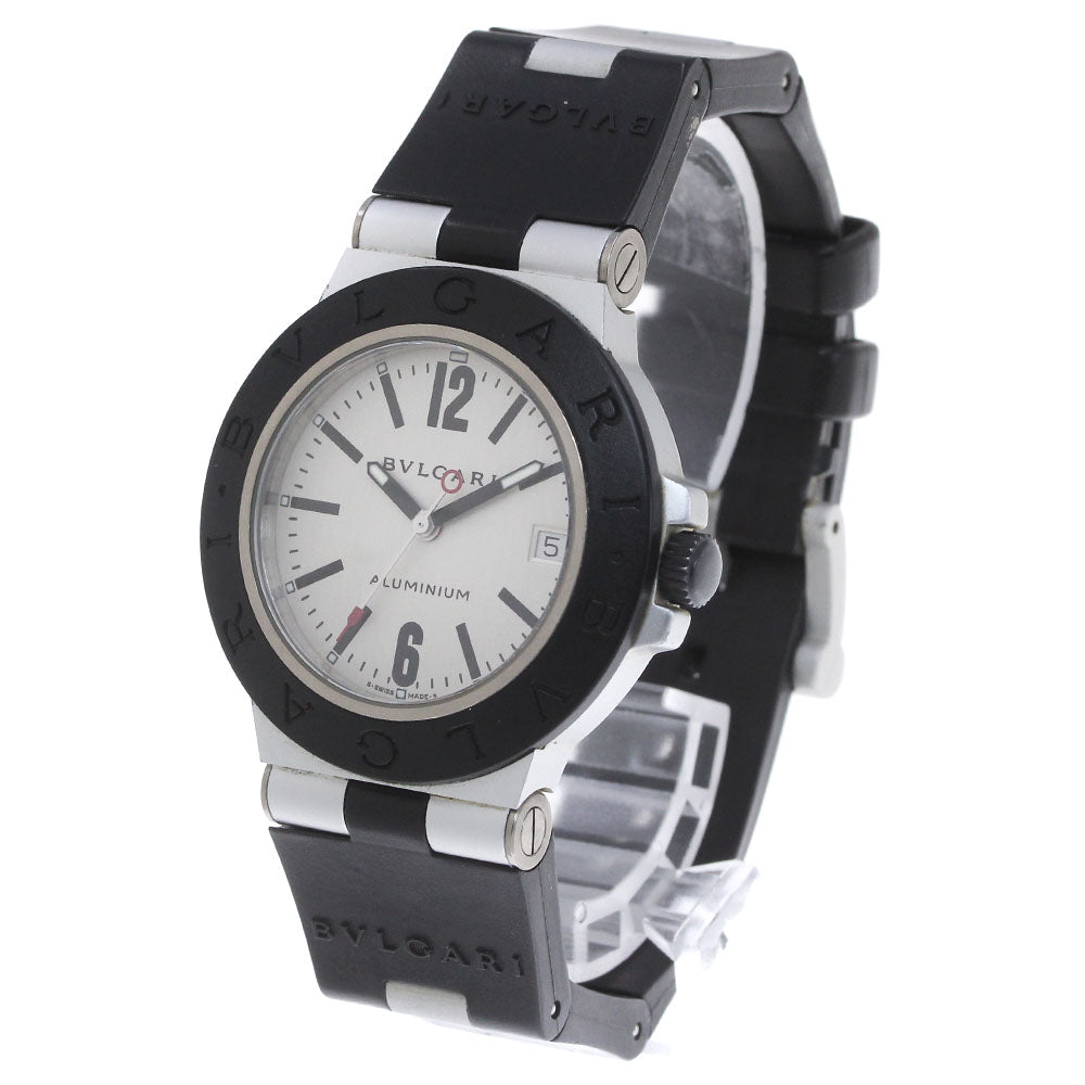 BVLGARI aluminum AL38TA Date Silver Dial Automatic Men's Watch_868524
