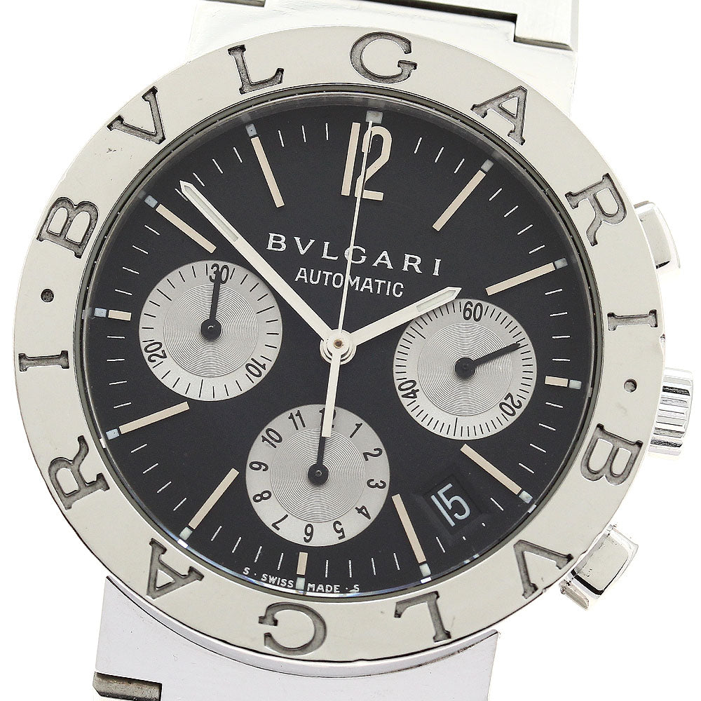 BVLGARI BVLGARIBVLGARI BB38SSCH Chronograph black Dial Automatic Men's_868545