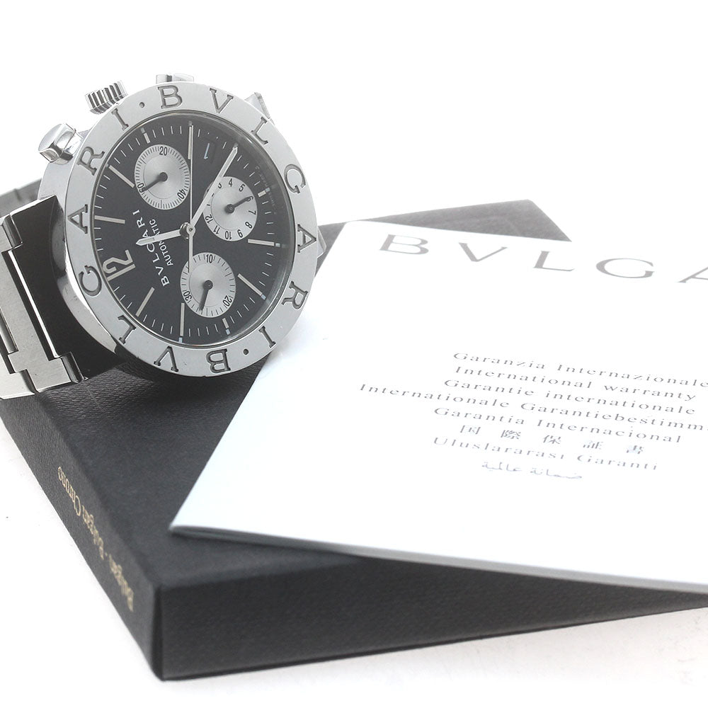 BVLGARI BVLGARIBVLGARI BB38SSCH Chronograph black Dial Automatic Men's_868545
